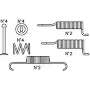 Ремкомплект колодок TRUSTING QS 8AYG K414 3H33V 1752850