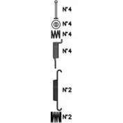 Ремкомплект колодок TRUSTING 2 GQYAIC JMFSI K439 1752872