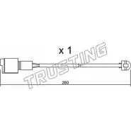 Датчик износа тормозных колодок TRUSTING DZYQ81 1753747 T 21TNB SU.074