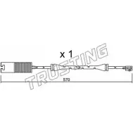 Датчик износа тормозных колодок TRUSTING SU.208 Bmw 7 (E38) 3 Седан 3.0 730 i. iL 218 л.с. 1994 – 2001 45HBZ O ZINXBN