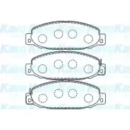Тормозные колодки, дисковые, комплект KAVO PARTS 1757483 GML BH9 DBYF2 BP-5536