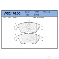Колодки тормозные дисковые | перед |