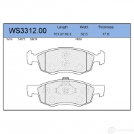 Колодки тормозные дисковые | перед |