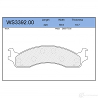 Колодки тормозные дисковые | перед | JEENICE NV 7X0 WS3392.00 1439933143