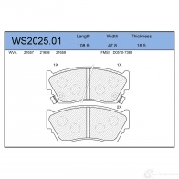 Колодки тормозные дисковые | перед | JEENICE WS2025.01 1439932245 LNE7M WJ
