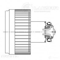 Электровентилятор отопителя для автомобилей Volvo XC90 (02-)/S60 (00-)/S80 (98-) LUZAR lfh1093 4680295044000 2PYO EQ9 1424924338 - Изображение 3