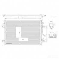 Радиатор кондиционера для автомобилей Audi A4 (B6) (00-)/A4 (B7) (04-) LUZAR E6 5DZ lrac1808 1440016251 - Изображение 3