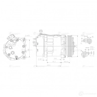 Компрессор кондиционера для автомобилей Transporter T4 (90-) LUZAR 1440016270 S7U K0CG lcac1896 - Изображение 3