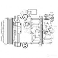 Компрессор кондиционера для автомобилей Polo Sedan (11-) 1.6i [CFNA] LUZAR 4680295058915 40 2IZ lcac1853 1424502533 - Изображение 3
