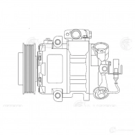 Компрессор кондиционера для автомобилей Rapid (12-)/Fabia II (07-)/Polo V (09-) LUZAR 1425585989 lcac1814 TS9 E12 - Изображение 3