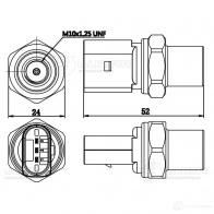 Датчик давления хладагента Octavia А7 (13-)/VW Tiguan (16-)