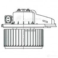 Электровентилятор отопителя для автомобилей Audi A6 (C5) (97-) LUZAR 05V0P S lfh1850 1425585614 - Изображение 3