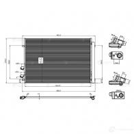 Радиатор кондиционера для автомобилей Crafter (16-) 2.0 TDi LUZAR KAKO S6 lrac1899 1440016321 - Изображение 3