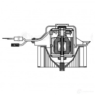 Электровентилятор отопителя для автомобилей VW Golf III (91-) A/C- LUZAR lfh1808 VM 1RYVE 1440016344 - Изображение 3