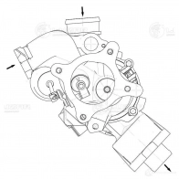 Турбокомпрессор для а/м Audi A4 (07-)/A5 (09-) 1.8T [CDHA,CABB] LUZAR 1440016356 1 AJBJ lat1855 - Изображение 3