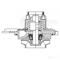 Насос водяной для автомобилей VW Golf VI (08-)/Passat B6 (05-) 1.8TSi/2.0TSi (без корпуса) LUZAR 4680295044123 lwp18h6 1424394736 K6N KQ8 - Изображение 4