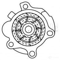 Насос водяной для автомобилей Audi A4 (04-)/VW Passat B6 (05-) 2.0TFSi LUZAR 5 KQK0L0 lwp1840 1440016367 - Изображение 4