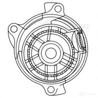 Насос водяной для автомобилей Audi 80 (91-)/100 (90-)/A6 (94-) 2.2i/2.3i LUZAR lwp1842 1440016377 1V9F M7 - Изображение 4