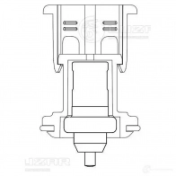 Термостат для автомобилей Skoda Octavia A7 (13-) (термоэлемент) (105°С) LUZAR A 2YW5OA lt1825 1440016387 - Изображение 3