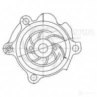 Насос водяной для автомобилей VW Transporter T5 (03-)/Golf V (03-) 1.9TDI LUZAR 1440016393 lwp1821 V 0YJPLO - Изображение 4