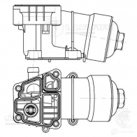 Корпус маслоохладителя для а/м VW Golf VI (08-)/Tiguan (08-) 1.6D/2.0D LUZAR 393L 8ZC lbp1806 1440016400 - Изображение 3