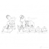 Турбокомпрессор для а/м Skoda Octavia (04-)/VW Tiguan (08-) 1.4T (тип TD025M2) LUZAR 1440016406 JG5 11A5 lat1849 - Изображение 4