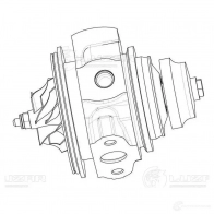 Картридж турбокомпрессора для а/м Skoda Octavia (04-) 1.4T (тип TD025M2) LUZAR 1440016408 MN 1RP3I lat5027 - Изображение 3