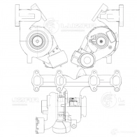 Турбокомпрессор для автомобилей VW Transporter T5 (03-) 1.9TDi (тип KP39A)