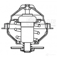 Термостат для автомобилей VW Transporter IV (90-)/Crafter (06-)/Audi 100 (82-) (87°С) (термоэлемент)