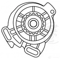 Насос водяной для автомобилей VW Transporter T4 (90-) 2.4D/2.5D (шкив 18 зуб.) LUZAR W 9P7P 1440016426 lwp1844 - Изображение 4