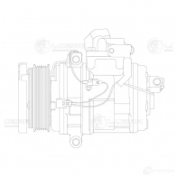 Компрессор кондиционера для автомобилей Land Cruiser 100 (98-)/Lexus LX II (98-) 4.7i LUZAR 1440016514 97A TLJ lcac1950 - Изображение 3