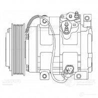 Компрессор кондиционера для автомобилей Land Cruiser Prado 120 (02-) 4.0i LUZAR lcac1951 GU 735F 1425585935 - Изображение 3