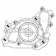 Насос водяной для автомобилей Lexus RX II (03-)/Toyota Camry (01-) 2.5i/3.0i/3.3i [MZ] LUZAR lwp1930 2 SKHU 1424394737 4680295044062 - Изображение 4