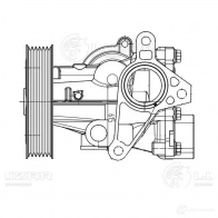 Насос водяной для автомобилей Suzuki Grand Vitara (05-) 2.4i LUZAR 1424394742 4680295044116 lwp2424 ZB 8RT - Изображение 5
