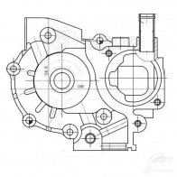 Насос водяной для автомобилей Subaru Impreza (00-)/Legacy (98-) 1.5i/2.0i/2.5i LUZAR lwp2228 KQ8 JX0 1440016663 - Изображение 4