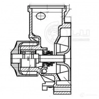 Насос водяной для автомобилей Subaru Impreza (92-)/Forester (02-) 1.6i/1.8i/2.0i/2.5i LUZAR lwp2200 F78ZMK E 1440016665 - Изображение 4