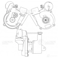 Турбокомпрессор для автомобилей Renault Duster (10-)/Megane (02-) 1.5d (K9K) (тип KP35)