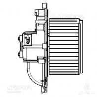Электровентилятор отопителя для автомобилей Citroen Berlingo II (08-)/Peugeot Partner II (08-) (auto A/C) LUZAR L86 JYT lfh2052 1440016844 - Изображение 3