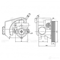 Насос ГУР для автомобилей Peugeot 206 (98-)/Partner (M59) (97-) (с 2002г.) LUZAR lps2001 1440016846 QEL UC - Изображение 4
