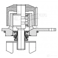 Насос водяной для автомобилей Citroen C3 (03-)/Peugeot 206 (98-) 1.1i/1.4i [TU] (шкив 20 зуб.) LUZAR 1440016854 BHU 5Q lwp2002 - Изображение 4