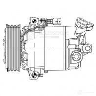 Компрессор кондиционера для автомобилей Qashqai (06-) 1.6i LUZAR 1424502529 NKA4 T lcac14jb 4680295052142 - Изображение 3