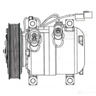 Компрессор кондиционера для автомобилей Almera Classic (05-) 1.6i LUZAR 1425585897 lcac1410 LE EA7ON - Изображение 3