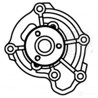 Насос водяной для автомобилей Nissan Micra (02-)/Note (06-) 1.0i/1.2i/1.4i LUZAR EAL J47 1440016970 lwp1496 - Изображение 4