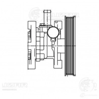 Насос ГУР для автомобилей Mitsubishi Lancer IX (03-) 1.3i/1.6i LUZAR lps1101 CR AXQ 1440017028 - Изображение 4