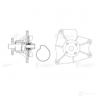 Насос водяной для автомобилей Mitsubishi Pajero (90-) 2.8TD/3.2DI-D LUZAR lwp1132 1425585389 DUM L0Y - Изображение 4