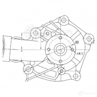 Насос водяной для автомобилей Mitsubishi Outlander (03-) 2.4i [4G69] LUZAR lwp1120 1440017075 N7TC T - Изображение 4
