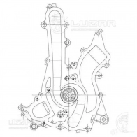 Насос водяной для автомобилей Mercedes-Benz E (W212) (09-)/ML (W166) (11-) 3.5i [M276] LUZAR 1440017102 OZU GKEU lwp1511 - Изображение 4