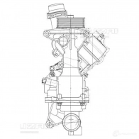Насос водяной для автомобилей Mercedes-Benz C (W205) (14-)/E (W213) (16-) 1.6i/2.0i [M274] LUZAR V R0HFJ0 1440017103 lwp15324 - Изображение 4