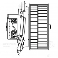 Электровентилятор отопителя для автомобилей Mercedes-Benz E (W124) (92-) A/C- LUZAR lfh15124 XA Q6Q 1425585770 - Изображение 3