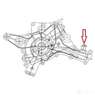 Насос водяной для автомобилей Mercedes-Benz E (W210) (95-)/S (W220) (98-)/С (W202) (93-)/С (W203) (00-) [M112/113] (со штуцером охлаждения масла) LUZAR 1440017129 N E0G4 lwp15322 - Изображение 4